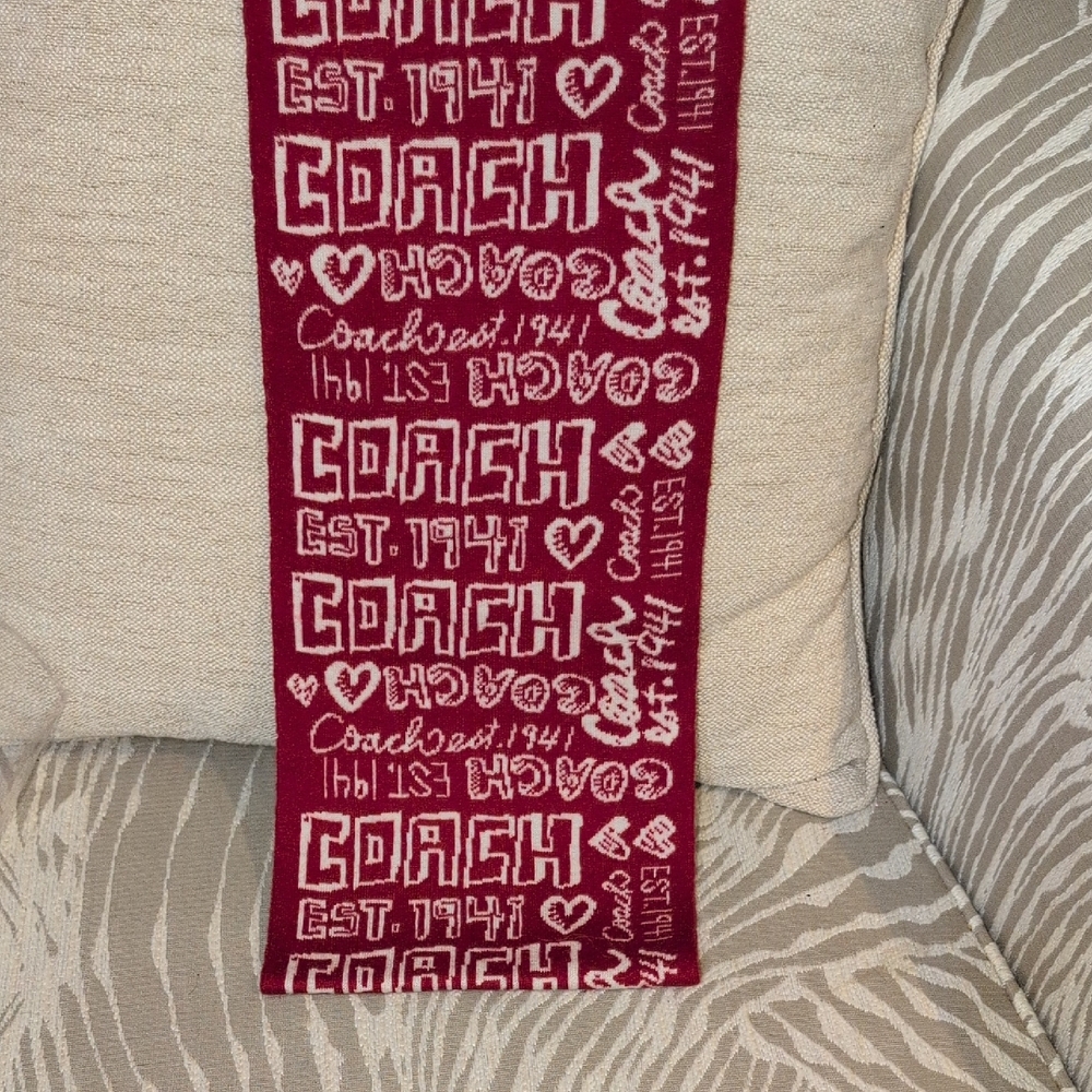 Coach 1941 Burgundy ( Or Maroon ) with White Accents NWOT